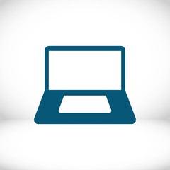 laptop icon stock vector illustration flat design