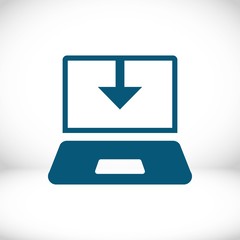 laptop icon stock vector illustration stock vector illustration flat design