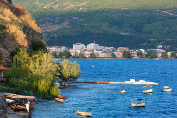 Lake Ohrid summer view.