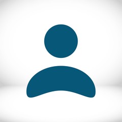 Man icon stock vector illustration flat design