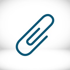 paper clip icon stock vector illustration flat design