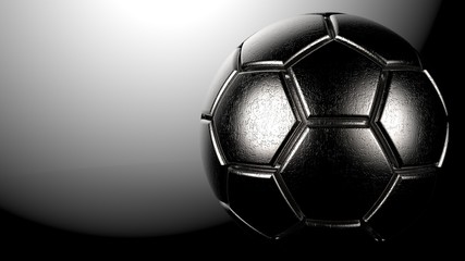 Soccer ball. 3D illustration. 3D CG. High resolution.