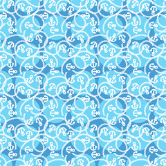 Seamless vector pattern marine theme.