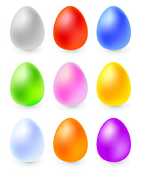 Vector illustration. Easter eggs set.