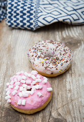 Tasty donut for breakfast