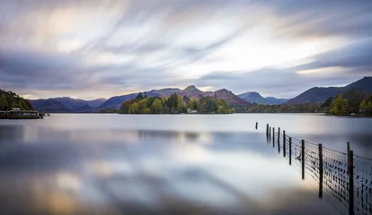 Tuinposter Derwent water in the District Lake amazing landscape © andi26