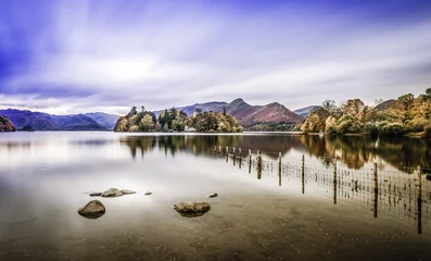 Zelfklevend Fotobehang Derwent water in the District Lake amazing landscape © andi26