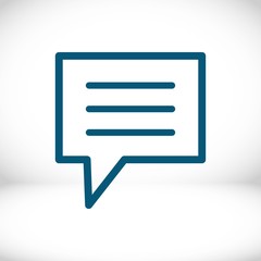 Speech Bubbles Icon. Chat pictogram icon stock vector illustration