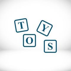 toys icon stock vector illustration flat design
