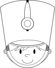 Cute Cartoon Toy Soldier Face