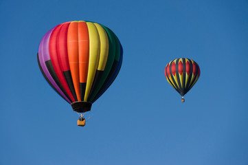 Fototapeta na wymiar Balloon festival at Mancos near Mesa Verde NP