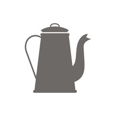 coffee pot, vector icon.
