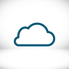 cloud icon stock vector illustration flat design