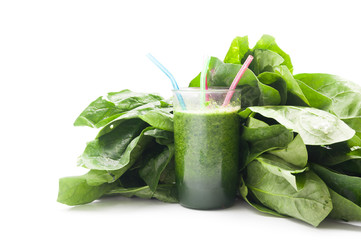 Fresh spinach smoothie