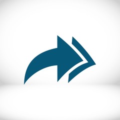 arrow icon stock vector illustration flat design