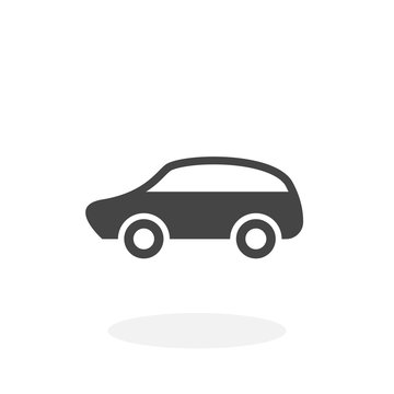 Car Icon. Vector logo on white background