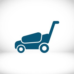 lawnmower icon stock vector illustration flat design