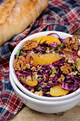 red coleslaw salad