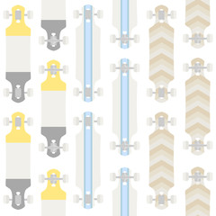 Obraz premium Background with skateboards. Seamless pattern.
