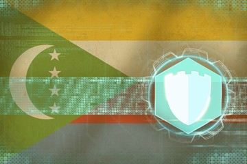 Comoros internet protection. Internet protection concept.