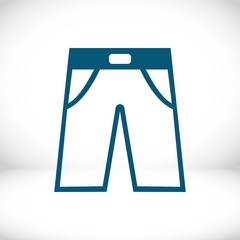 pants icon stock vector illustration flat design