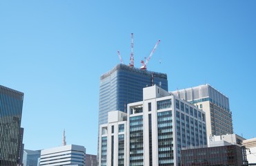 Fototapeta premium Buildings in Yurakucho, Tokyo