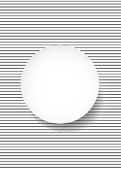 White round abstract banner