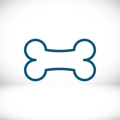 bone icon stock vector illustration flat design