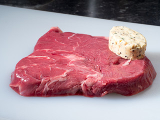 uncooked steak