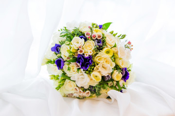 Beautiful bridal bouquet of flowers