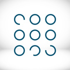 buttons of the program icon stock vector illustration flat design