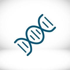 DNA icon stock vector illustration flat design