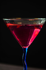 Red wine in wine glass