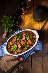 Eggplant casserole - Melitzana Me Kreas