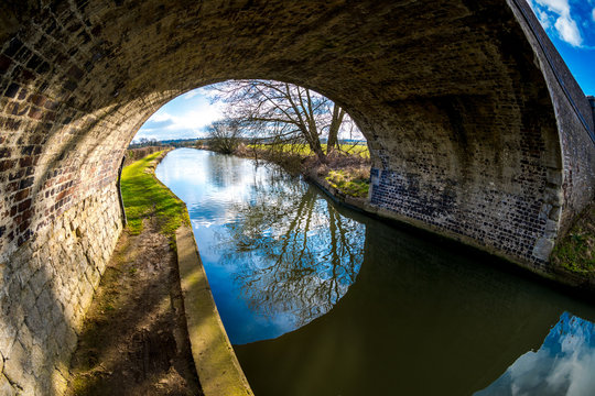 Bridge Over Canal In Northamptonshire