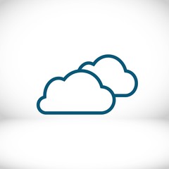 cloud icon stock vector illustration flat design