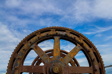 Big and Old Machinery Gears