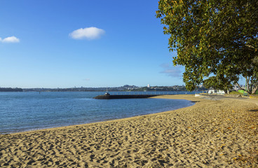 Beach and Park at Devonport Auckland New Zealand