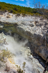 Volcanic Activity at Wai-O-Tapu or Sacred Waters – Thermal Wonderland Rotorua New Zealand