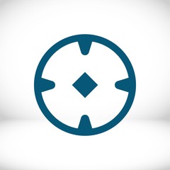 location icon stock vector illustration flat design