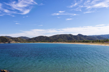 Fototapeta premium Amazing scenery by the sea in Sithonia, Chalkidiki, Greece 