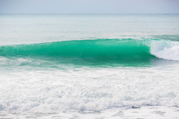 Ideal clear wave in the ocean