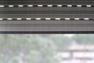 Mosquito net on a PVC window