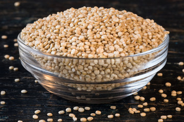 Quinoa in an ingredient bowl