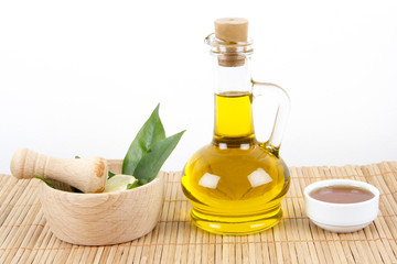 Green Leaves With Honey and Olive Oil