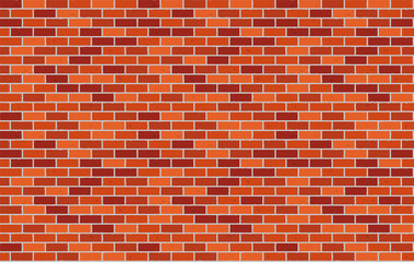 Red brick wall seamless Vector