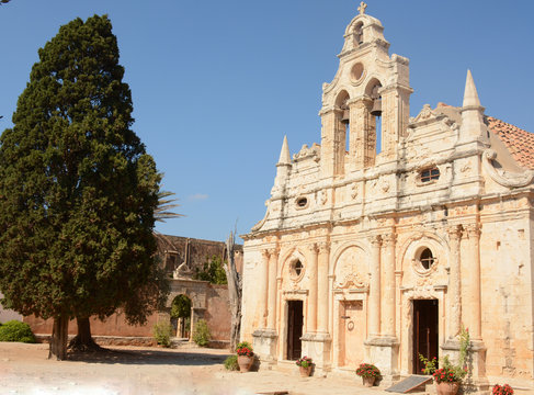 Beautiful Monastery Arkadi, Crete Moni Arkadiou