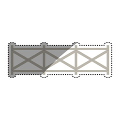 farm wooden fence icon vector illustration graphic design