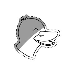 duck farm animal icon vector illustration graphic design