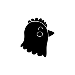 chicken farm animal icon vector illustration graphic design